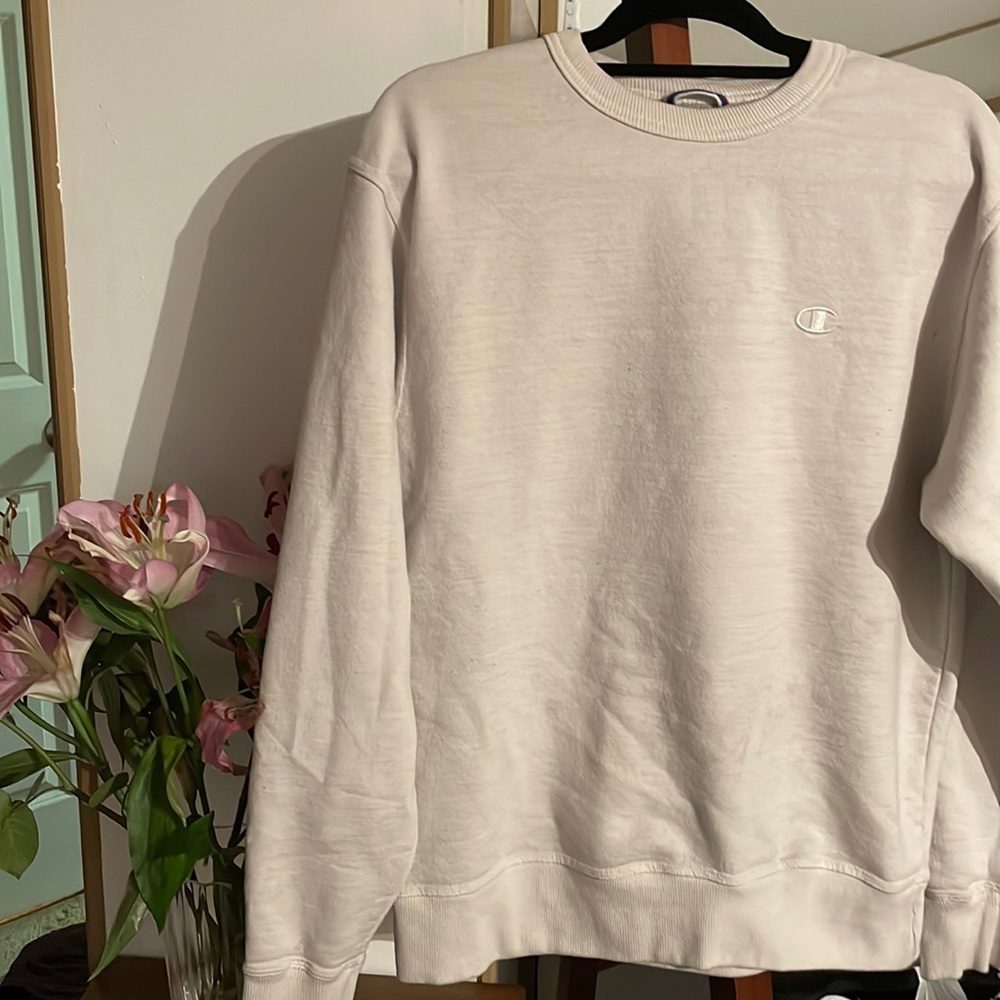 white champion sweater